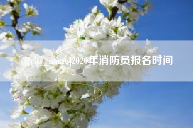 漳州2020年消防员报名时间