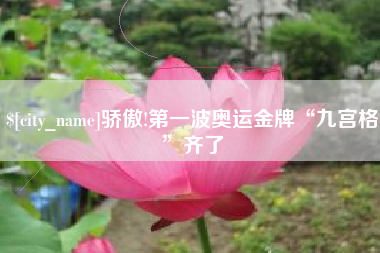 漳州骄傲!第一波奥运金牌“九宫格”齐了