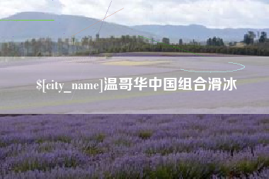 漳州温哥华中国组合滑冰