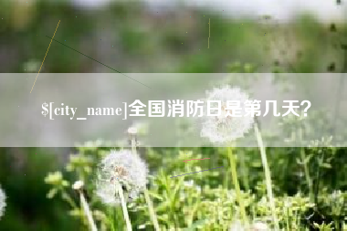 漳州全国消防日是第几天？