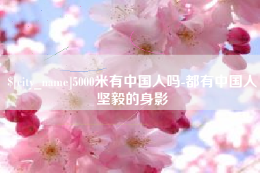 漳州5000米有中国人吗-都有中国人坚毅的身影