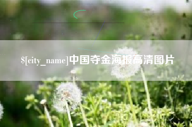 漳州中国夺金海报高清图片