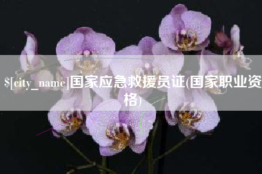 漳州国家应急救援员证(国家职业资格)
