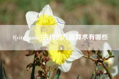 漳州古代的九宫算术有哪些