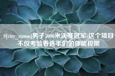 漳州男子5000米决赛冠军-这个项目不仅考验着选手们的体能极限