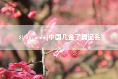 漳州中国几金了奥运会