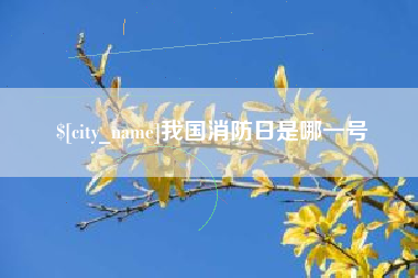漳州我国消防日是哪一号