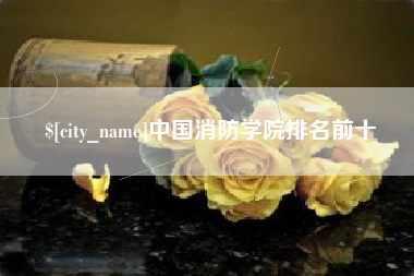 漳州中国消防学院排名前十