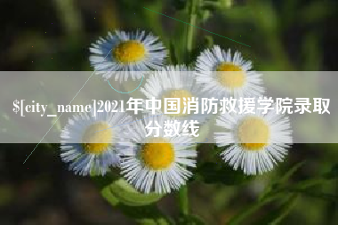 漳州2021年中国消防救援学院录取分数线