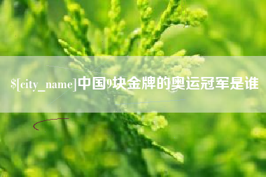 漳州中国9块金牌的奥运冠军是谁