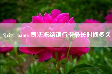 漳州司法冻结银行卡最长时间多久