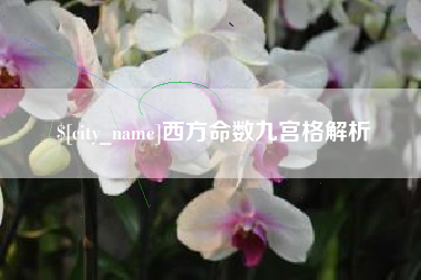 漳州西方命数九宫格解析