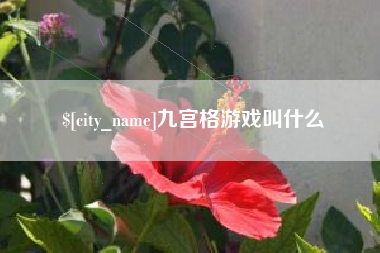 漳州九宫格游戏叫什么