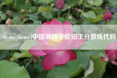 漳州中国消防学校招生分数线代码