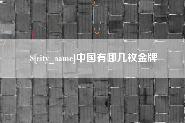 漳州中国有哪几枚金牌