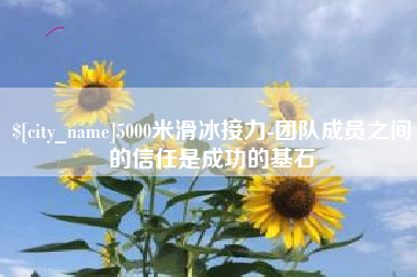 漳州5000米滑冰接力-团队成员之间的信任是成功的基石