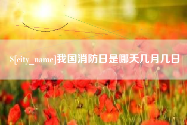 漳州我国消防日是哪天几月几日