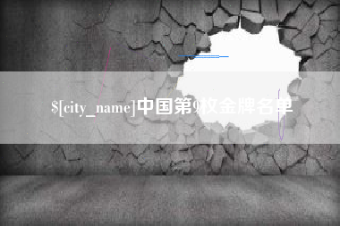 漳州中国第9枚金牌名单