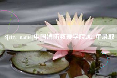 漳州中国消防救援学院2021年录取