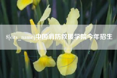 漳州中国消防救援学院今年招生