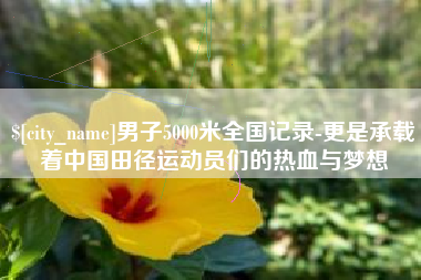 漳州男子5000米全国记录-更是承载着中国田径运动员们的热血与梦想
