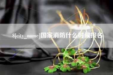 漳州国家消防什么时候报名