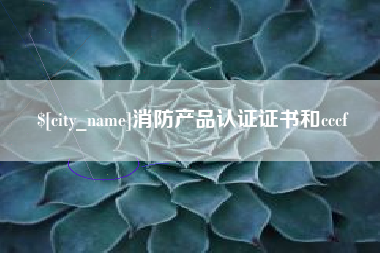 漳州消防产品认证证书和cccf