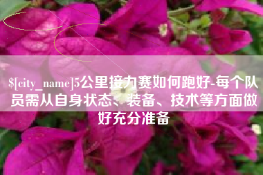 漳州5公里接力赛如何跑好-每个队员需从自身状态、装备、技术等方面做好充分准备