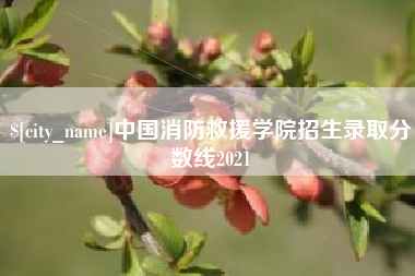 漳州中国消防救援学院招生录取分数线2021