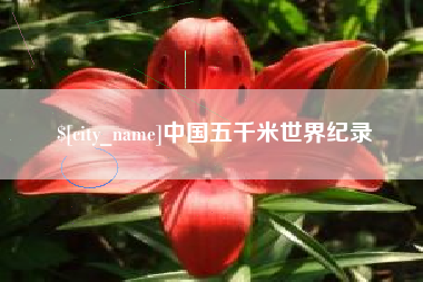 漳州中国五千米世界纪录