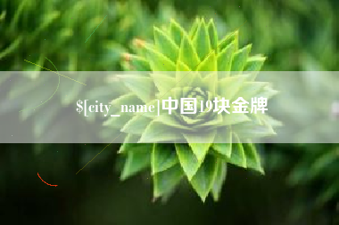 漳州中国19块金牌