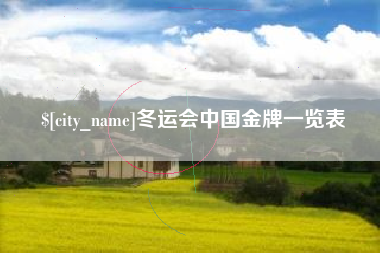 漳州冬运会中国金牌一览表