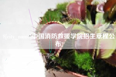 漳州中国消防救援学院招生章程公布!